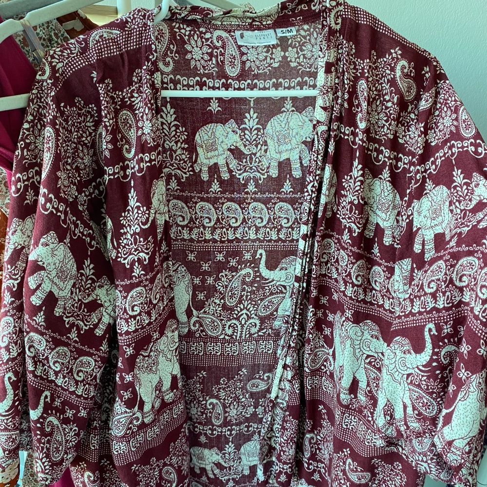 The Elephant Pants Red Cardigan